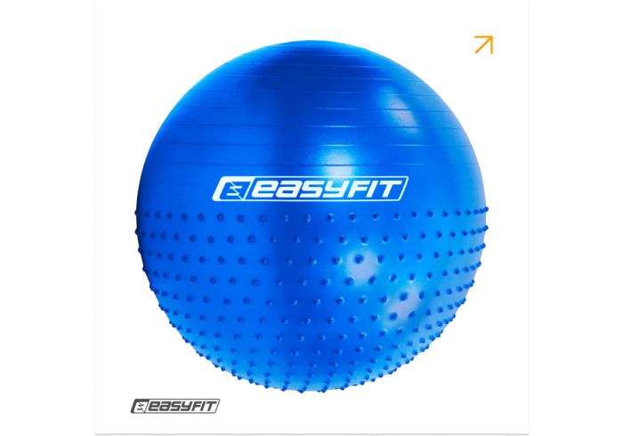Фітбол 65 см EasyFit Hybrid  (фітбол напівмасажний)