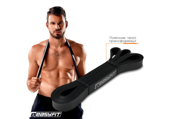 Гумова петля EasyFit 6-31 кг Чорна