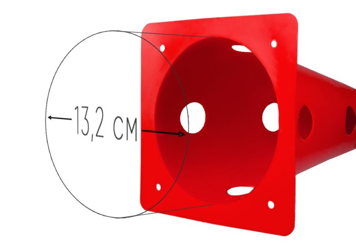 Конус-фішка спортивна EasyFit 31 см червона