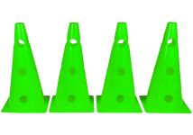 Конуси-фішки спортивні EasyFit 31 см (набір з 4 штук) зелені