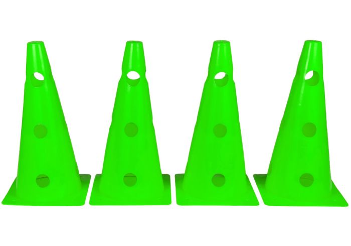 Конуси-фішки спортивні EasyFit 31 см (набір з 4 штук) зелені