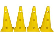 Конуси-фішки спортивні EasyFit 31 см (набір з 4 штук) жовті