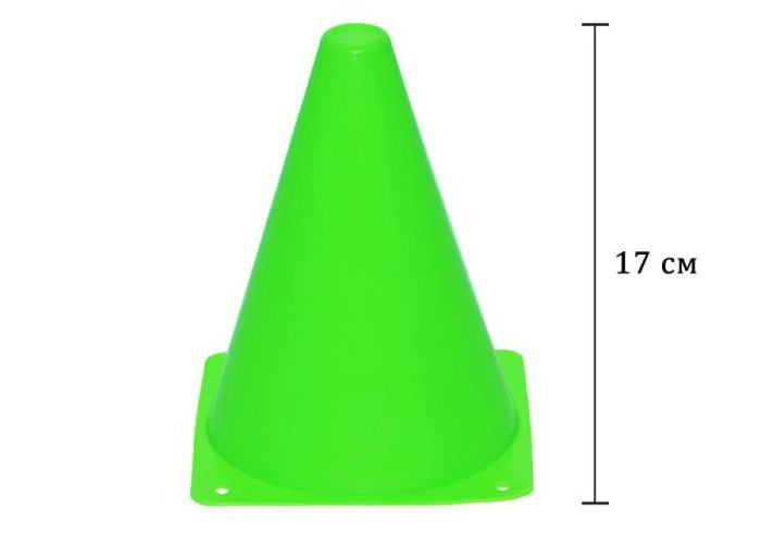 Конус-фішка спортивна EasyFit 17 см зелена
