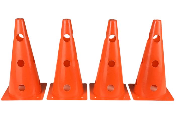 Конуси-фішки спортивні EasyFit 31 см (набір з 4 штук) помаранчеві