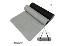 Килимок для йоги та фітнесу EasyFit Polarity stone з ремнем