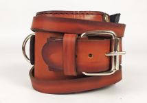 Манжета EasyFit F8 коричнева для тяги на тренажері (шкіра)