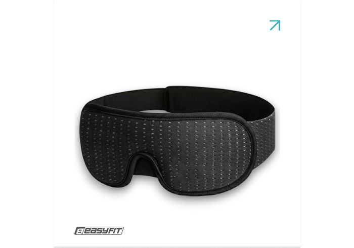 Маска для сну 3D EasyFit Dream з ефектом пам’яті (чорна)