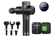 	Масажний пістолет EasyFit Percussio (портативний перкусійний вібромасажер для тіла з 6 насадками)