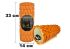 Масажний ролик EasyFit Grid Roller 33 см v.1.1 Multi помаранчнвий