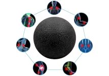 Масажний м'ячик EasyFit TPR 6 см чорний