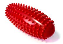 Масажний ролик Almond EasyFit овальний з шипами червоний