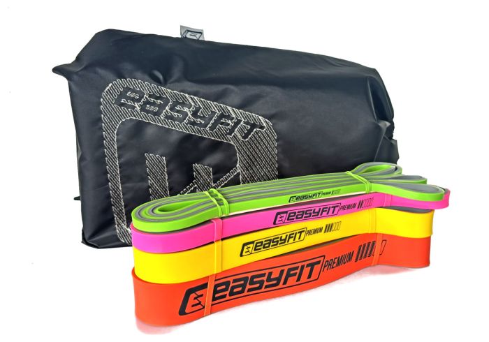 Набір двошарових резинок для підтягування EasyFit Premium 2-45 кг (4 шт