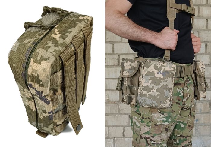 Підсумок аптечка тактична MOLLE Multicam Arid (степовий) для РПС, разгрузки або жилету