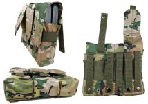 Підсумок під 6 магазінів АК/РПК потрійний мультикам степовий Multicam Arid (MOLLE, підсумок на розгрузку, жилет, РПС)