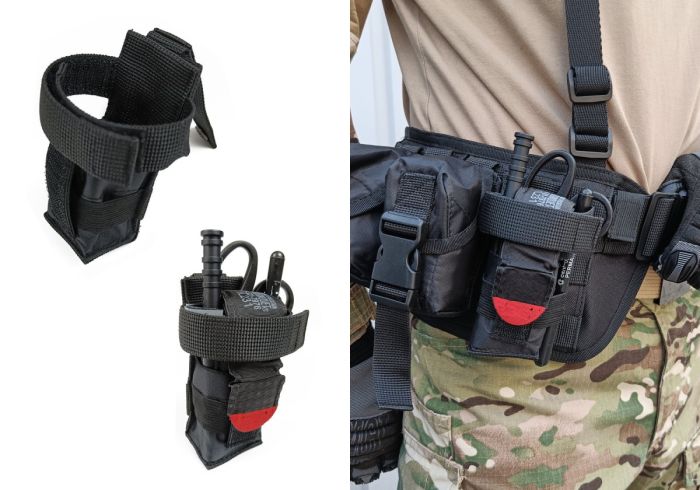 Підсумок під турникет чорний (MOLLE, CAT, підсумок на розгрузку, жилет, РПС)