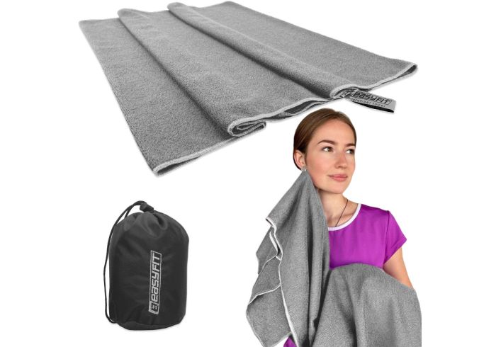 Рушник із мікрофібри 140х60 см EasyFit SilverWing в сумочці