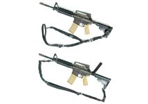 Ремінь збройовий одноточковий - двохточковий універсальний із дод. кріпленням чорний