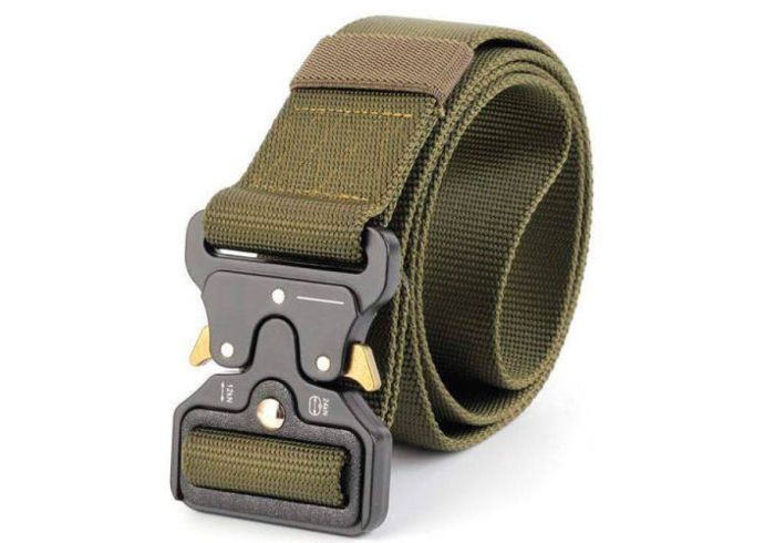 емінь тактичний військовий Assault Belt з пряжкою Кобра олива