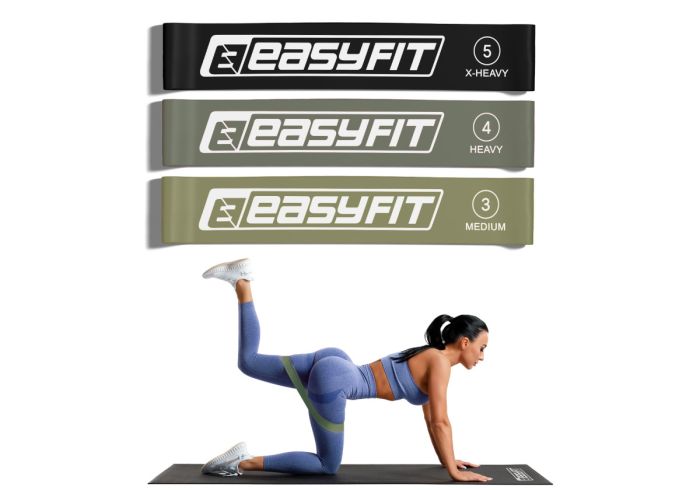 Резинки для фітнесу EasyFit MonoBand набір 3 шт