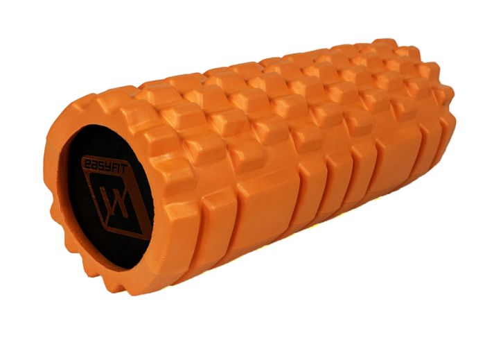 Масажний ролик EasyFit Solid Roller v.1.1s 33 см помаранчевий