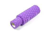 Масажний ролик EasyFit Grid Roller Double 33 см Фіолетовий