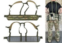Тактичний пояс розвантажувальний РПС з кріпленнім MOLLE та плечовими лямками мультикам без підсумків