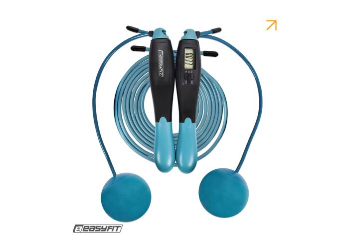 Скакалка для боксу EasyFit TwinRope 2,8 м чорний-зелений