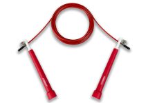 Швидкісна скакалка EasyFit Speed Cable Rope 3 м зі стальним тросом червона
