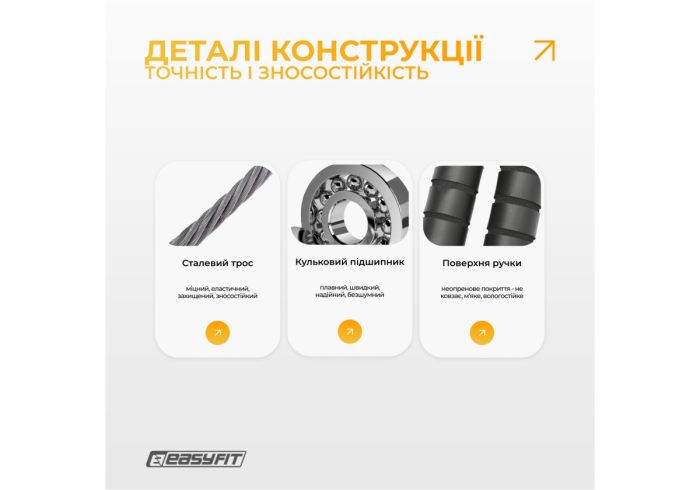 Скакалка з обважнювачем EasyFit