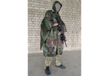 Тактичний дощовик-пончо EasyFit RainC (військовий плащ ЗСУ) woodland