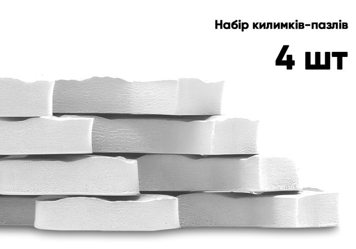 Татамі мат EasyFit SwallowTail 4 шт (60х60х1 см) пазл хвіст ластівки бежевий