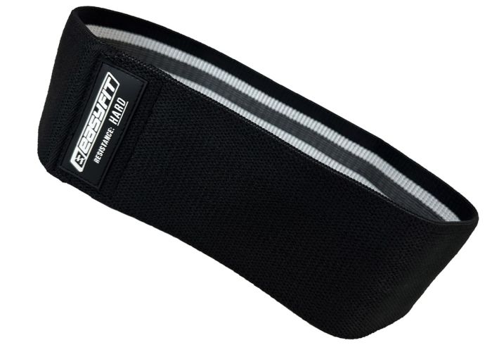 Тканинна гумка для фітнесу EasyFit EASY чорна