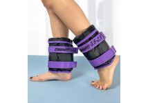 Обтяжувачі для ніг та рук EasyFit набірні чорно-фіолетові 0,5-2,5 кг (пара)