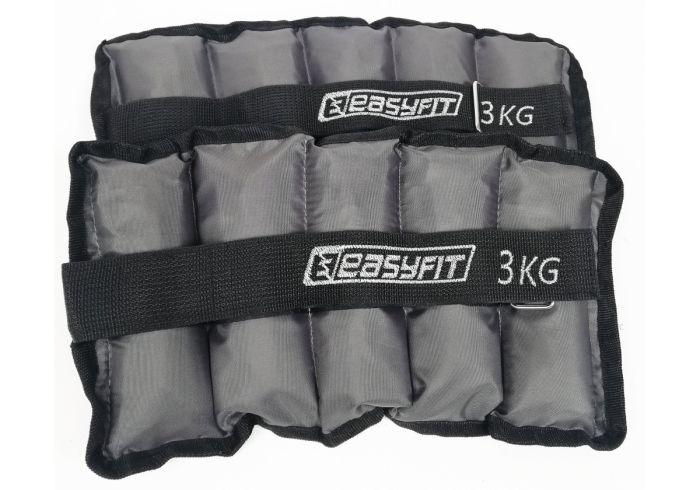 Обтяжувачі для ніг та рук з металом EasyFit MYAKI по 3 кг (пара