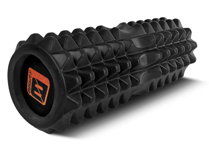 Масажний ролик EasyFit Solid Roller v.1.2s 33х13 см чорний